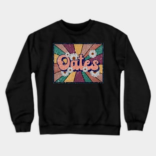 Vintage Proud Oates Name Christmas Styles 90s Crewneck Sweatshirt